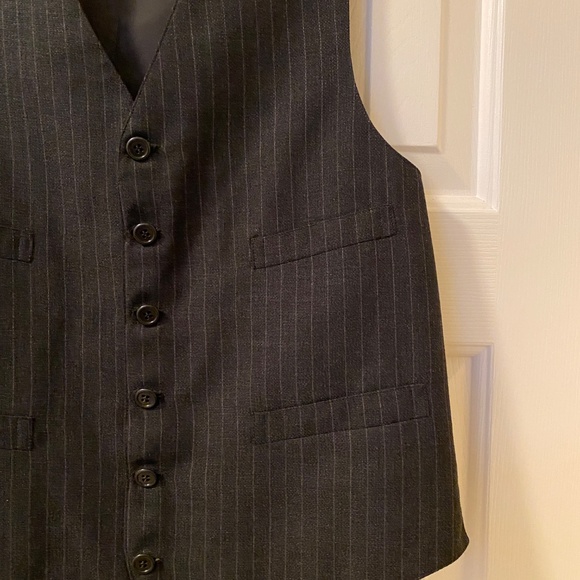 Brooks Brothers 1818 3 Piece Wool Suit, Black with Pinstripes - Picture 11 of 15